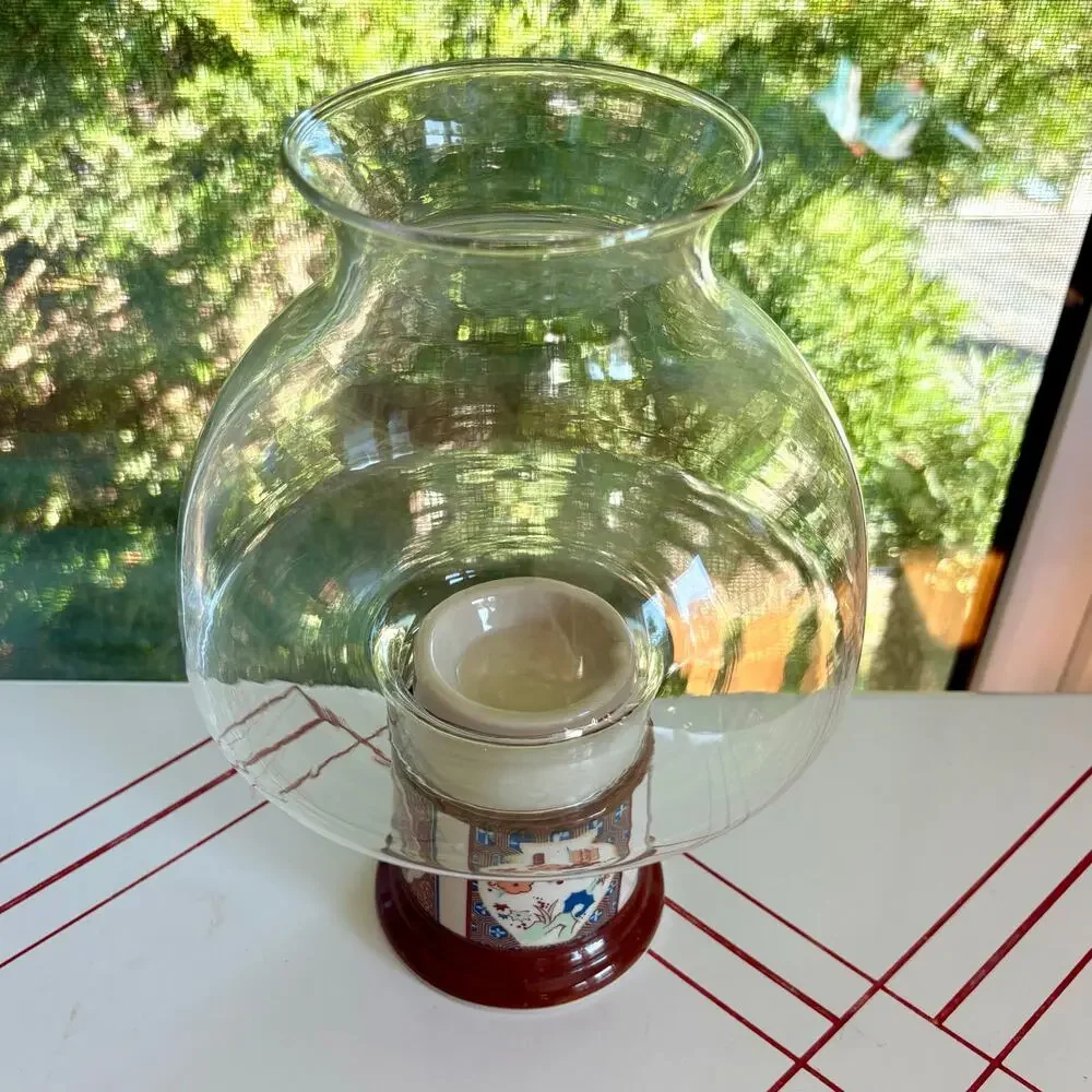 Vintage Gailstyn Sutton Towle Oriental Votive Holder Glass Shade